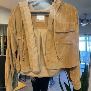 American Eagle Outfitters Tan Corduroy Jacket